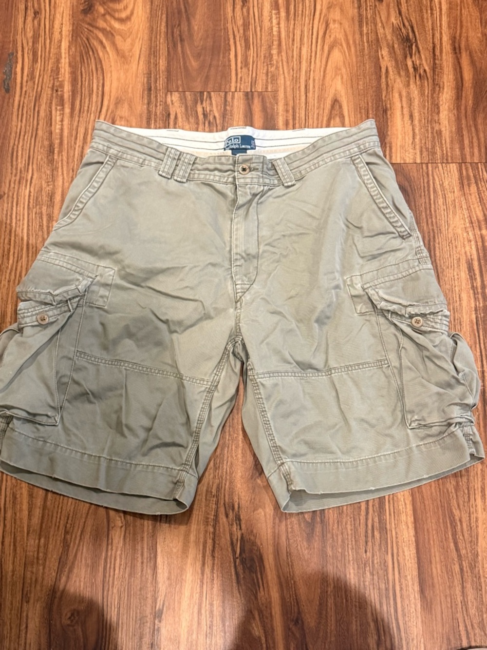 VTG 90s polo Ralph Lauren chino cargo shorts olive green
